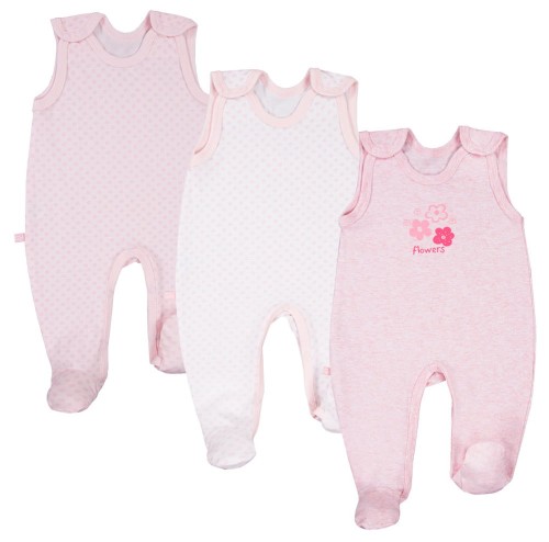 3er-Pack Schlafstrampler TINY rosa