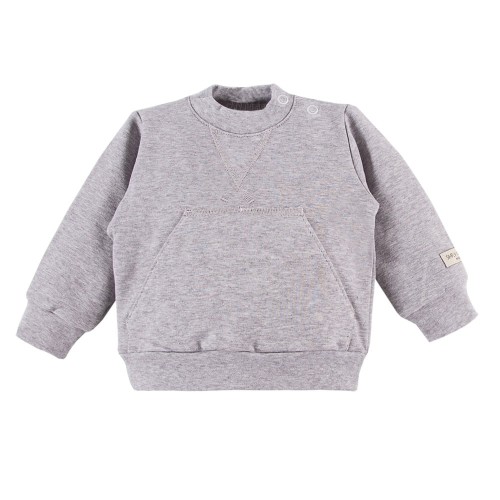 Graue Kinder-Kangaroo-Sweatshirt