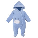 Hooded pramsuit BABY LOVE blue