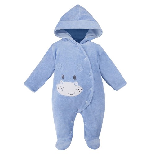 Hooded pramsuit BABY LOVE blue