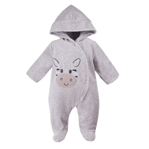Hooded pramsuit BABY LOVE gray