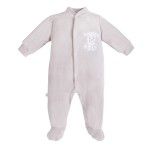 Velvet playsuit NEWBORN gray