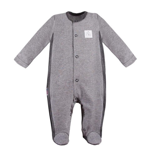 Sleepsuit striped UNIQUE dark gray 