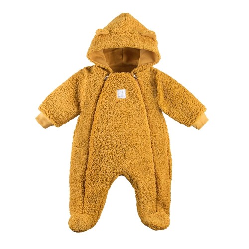 Strampler mit Kapuze UNIQUE honigfarben