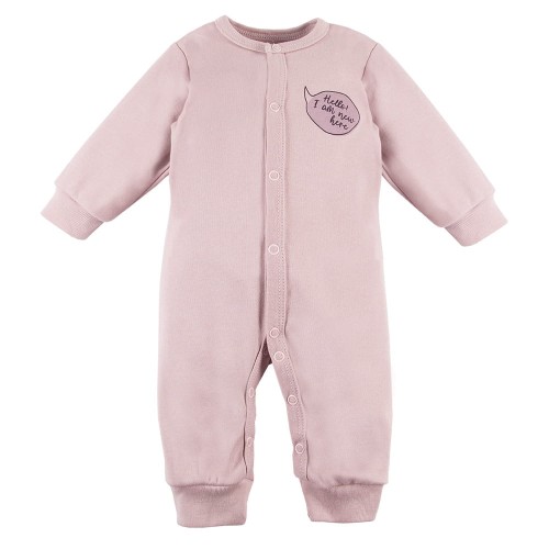 Sleepsuit without feet SWAN pink