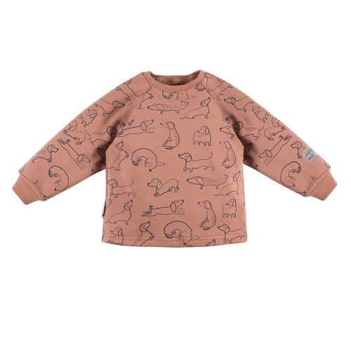 Kinder-Sweatshirt LAZY DAYS braun