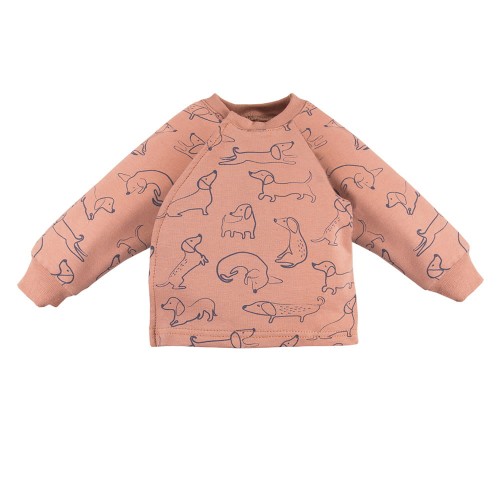 Cardigan sweatshirt LAZY DAYS brown