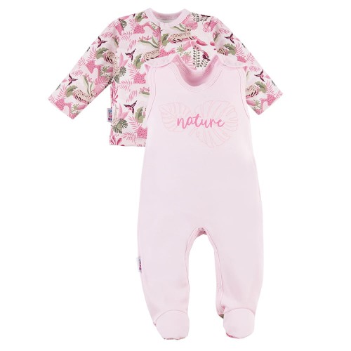 Baby set NATURE pink