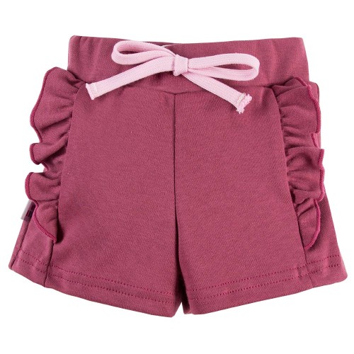 Kinder-Shorts NATURE in Bordeauxrot