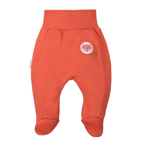 Joggers with feet ADVENTURE orange
