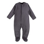 Strampler für Kinder aus Rippstoff MAGIC graphit