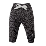 Cotton pants MAGIC with dots dark gray