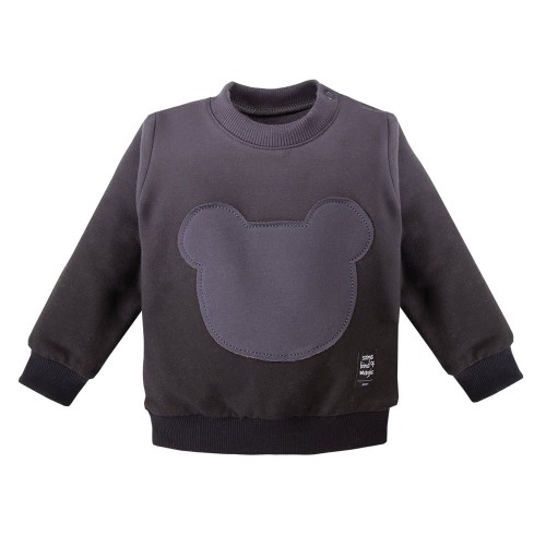 Kinder-Sweatshirt MAGIC Ombre Graphit, Schwarz