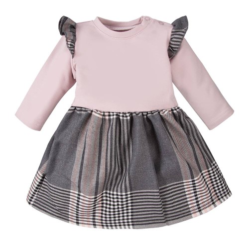 Dress ADVENTURE pink/gray
