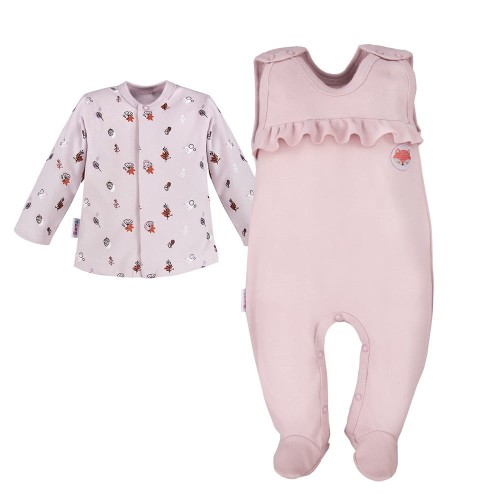 Baby set ADVENTURE pink/violet