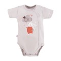 Babybody zum Aufknöpfen MELLOW grau
