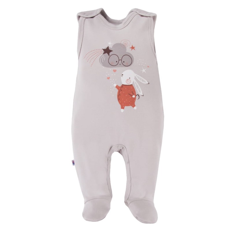 Baby-Schlafstrampler MELLOW grau