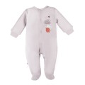 Sleepsuit gray with rabbit