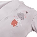 Sleepsuit gray with rabbit