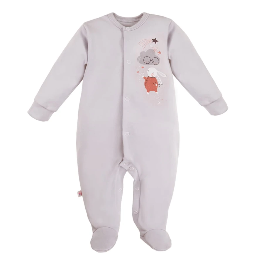 MELLOW 4-teiliges Babyausstattungsset in Grau