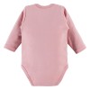 Rosa Babybody mit langen Ärmeln und Maus