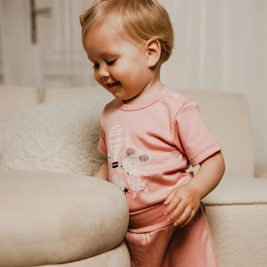 Body dziecięce MELLOW rosa
