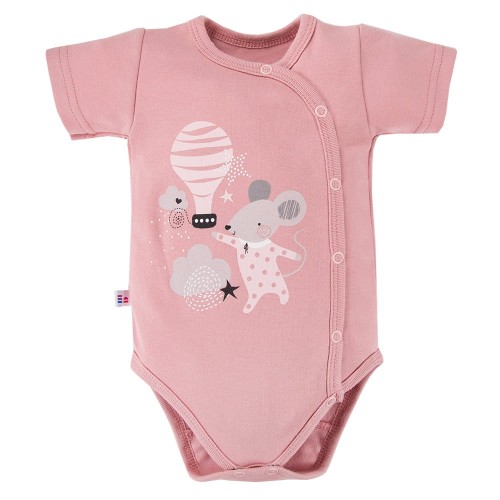 Kinder Body mit Knöpfen MELLOW rosa