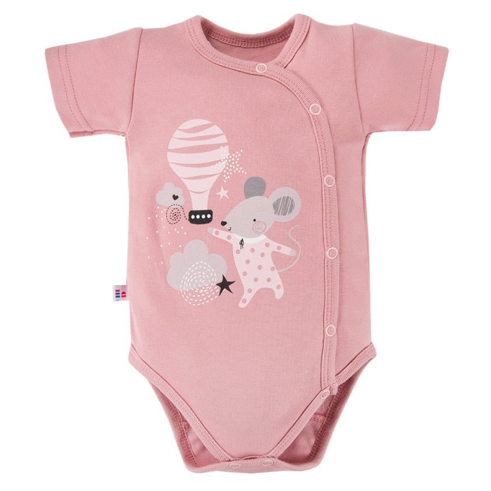 Kinder Body mit Knöpfen MELLOW rosa