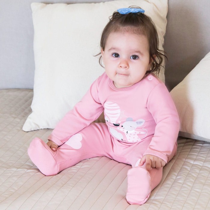 Baby-Halbstrampler MELLOW rosa