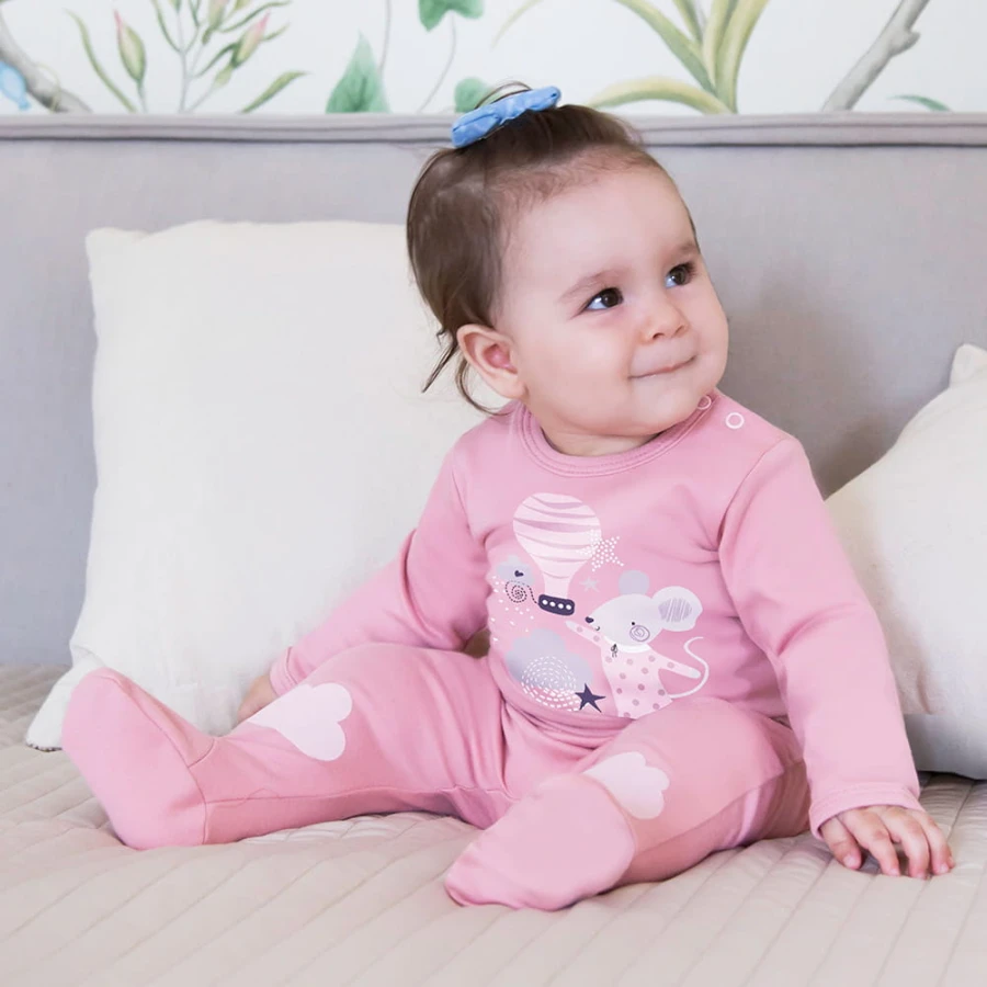 Baby-Halbstrampler MELLOW rosa