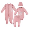 Baby set MELLOW 4-pieces pink