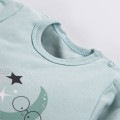 Kinderbody in Mint mit langen Ärmeln und Faultier