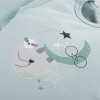 Kinderbody in Mint mit langen Ärmeln und Faultier