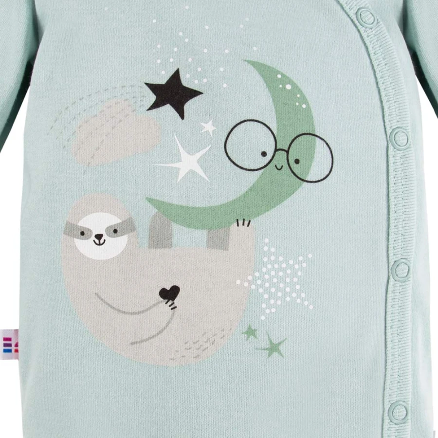 Kinderbody mit Knöpfen MELLOW mint