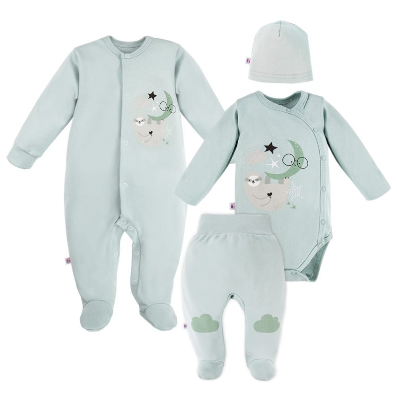 MELLOW 4-teiliges Babyausstattungsset in Mint