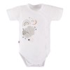 MELLOW Babybody mit Knöpfen, weiß