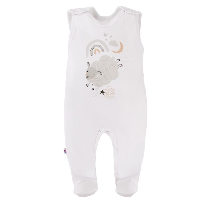 Baby-Schlafstrampler MELLOW weiß