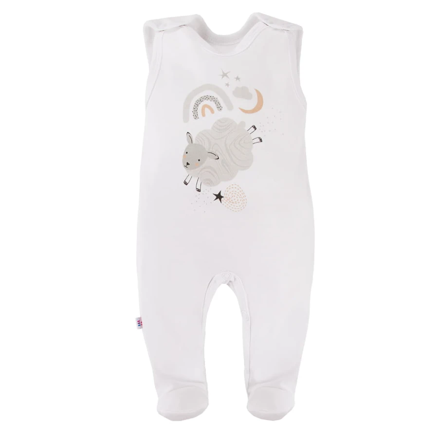 Baby-Schlafstrampler MELLOW weiß