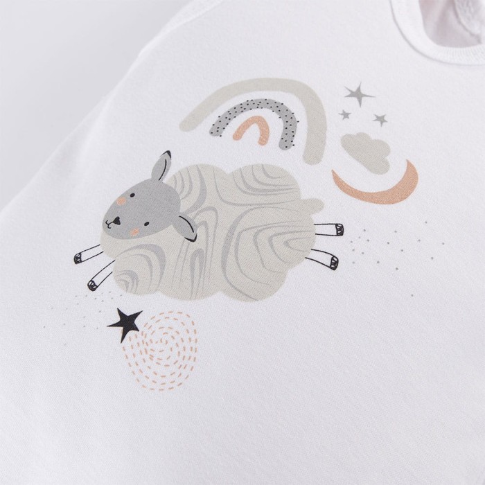 Baby-Schlafstrampler MELLOW weiß