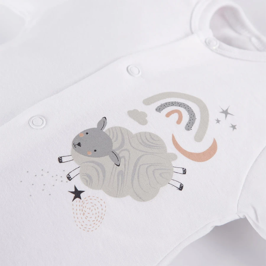 Baby-Strampler MELLOW weiß