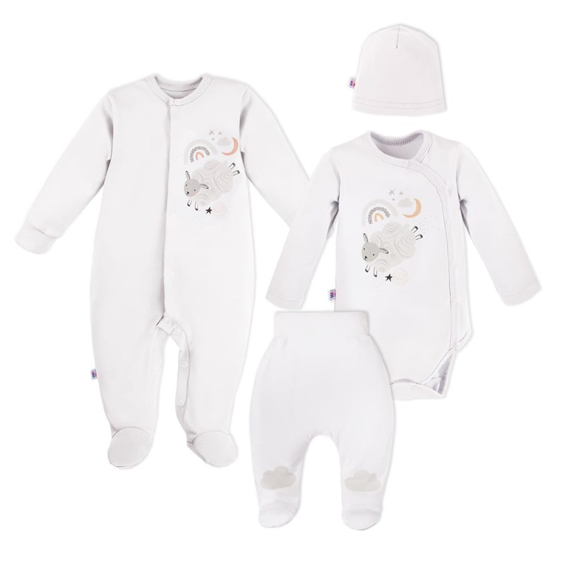 Baby set MELLOW 4-pieces white
