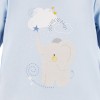 Babybody blau mit langen Ärmeln und Elefant