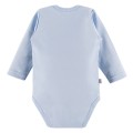 Babybody blau mit langen Ärmeln und Elefant