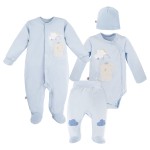 MELLOW Babyausstattung 4-teilig blau