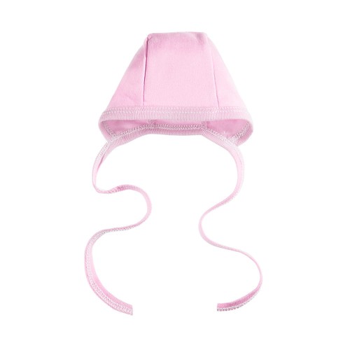 Mütze mit Bindeband in Rosa