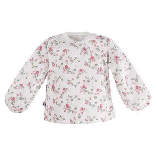 Kinder-Bluse ROSES weiß