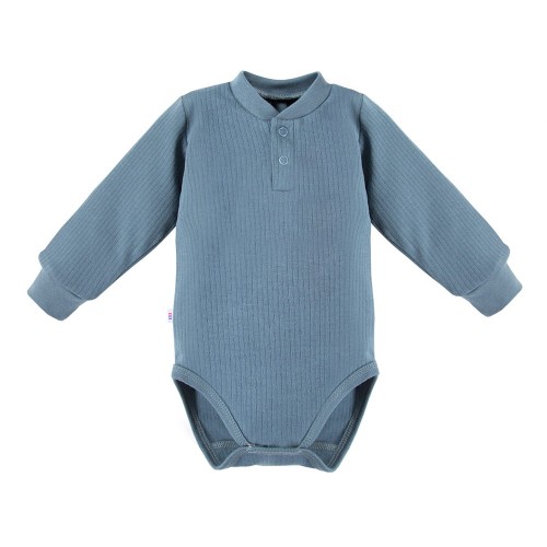 Baby-Body mit Streifen, türkis, Polo