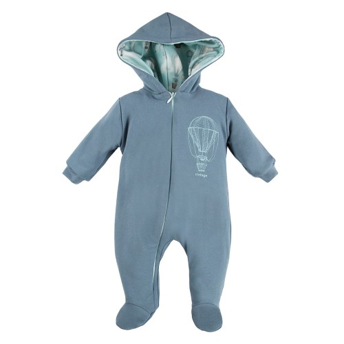 Hooded playsuit BALLOON maritime blue