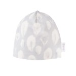 Bambusmütze mit Federn grau