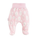Joggers with feet bamboo pink